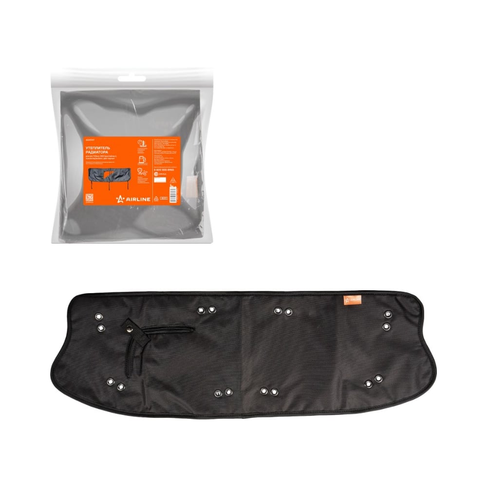 Изображение товара Утеплитель радиатора AIRLINE для а/м УАЗ 3163 Патриот (рестайлинг 2014), полиэстер/войлок, цвет черный ADAT014
