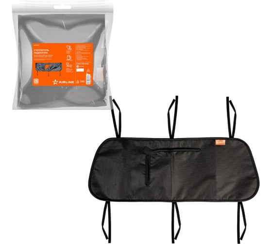 Изображение товара Утеплитель радиатора AIRLINE для а/м УАЗ 452 Буханка, полиэстер/войлок, цвет черный ADAT015