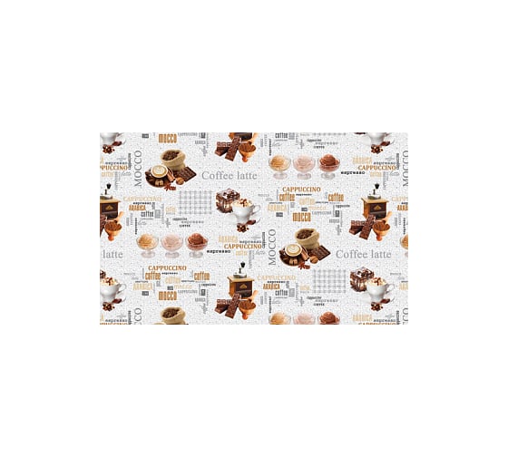 Изображение товара Столовая клеенка КОЛОРИТ Мажор с увеличенным наложением на нетканой основе ПР687