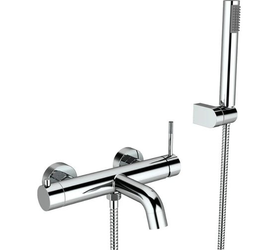 Изображение товара Смеситель для ванны однорычажный ViEiR хром короткий излив для ванны и душа V403531