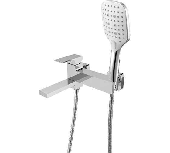 Изображение товара Смеситель для ванны однорычажный ViEiR сатин короткий излив для ванны и душа V393531-N