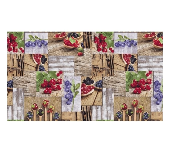 Изображение товара Столовая клеенка КОЛОРИТ Мажор на нетканой основе с ПВХ покрытием с увеличенным наложением ХБ12275