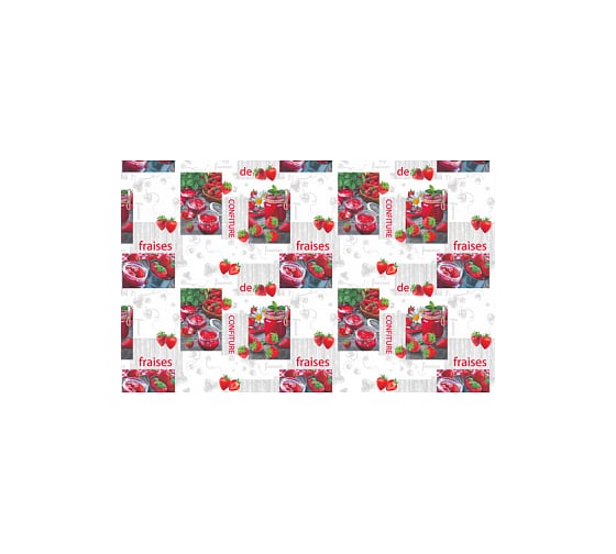 Изображение товара Столовая клеенка КОЛОРИТ Мажор с увеличенным наложением на нетканой основе 1.35x20 м ПР513