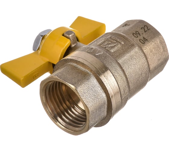 Изображение товара Шаровой кран STI для газа Ду15 Ру16 муфтовый (муфта-муфта) бабочка 3681