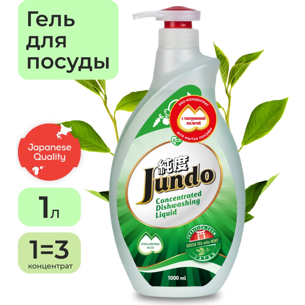 Концентрированный эко гель для мытья детских принадлежностей Jundo
