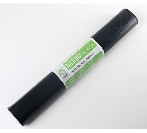 Изображение товара Мешки для мусора 180 л Профи, ПВД, толщина 35 мкм, 10 шт в рулоне, цвет черный Доляна 1506448