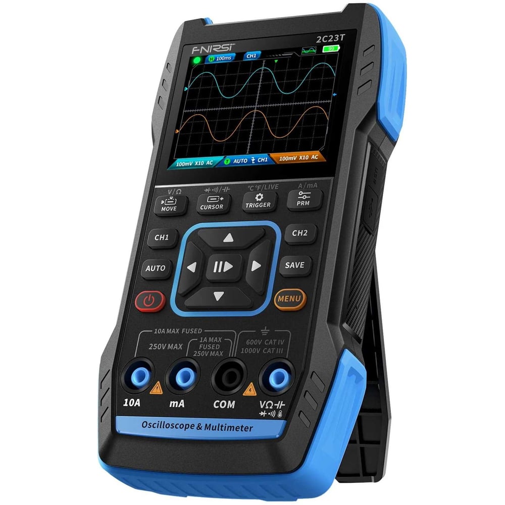 Изображение товара Осциллограф-мультиметр FNIRSI 2C23T цифровой двухканальный