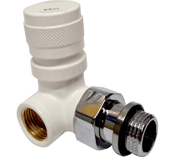 Изображение товара Вентиль на подачу вертикальный SR Rubinetterie Tondera 1/2, ручной регулировки, левый, Белый 0617-1500VC0A