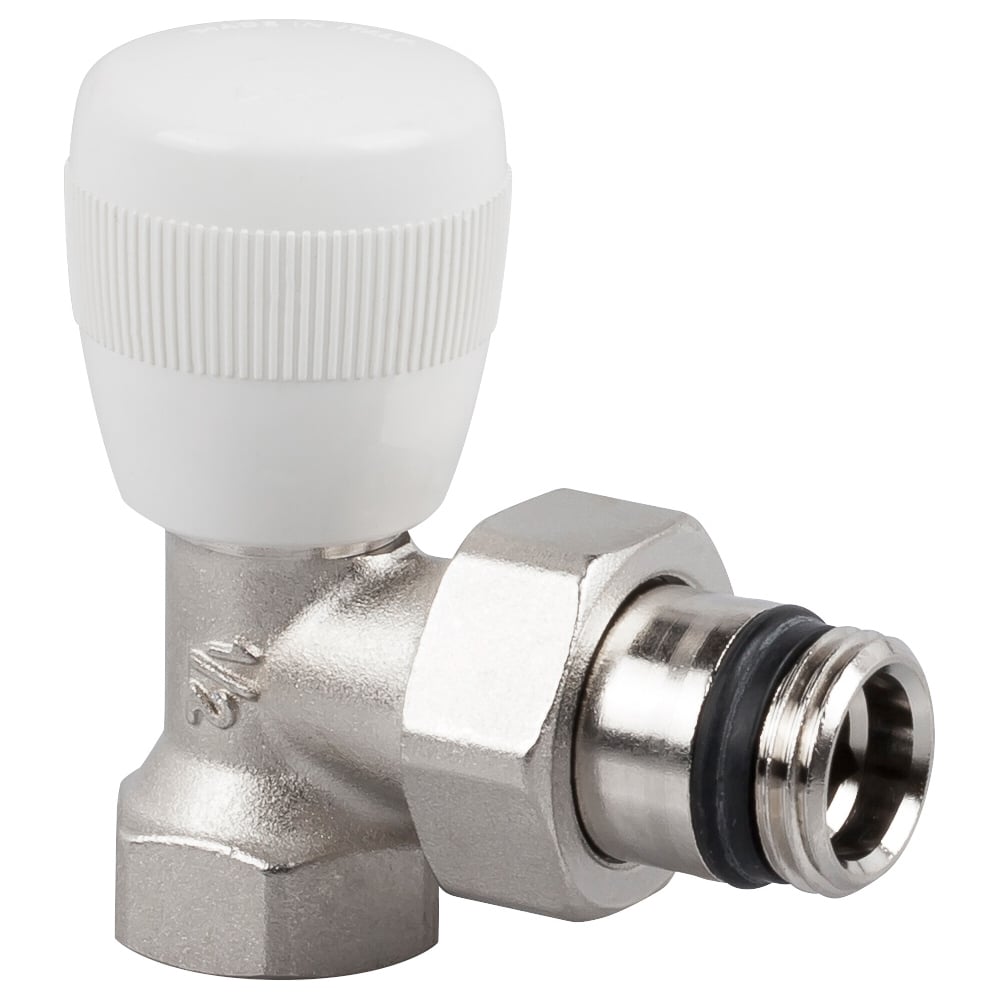 Изображение товара Угловой вентиль ручной регулировки 1/2 для систем отопления и водоснабжения