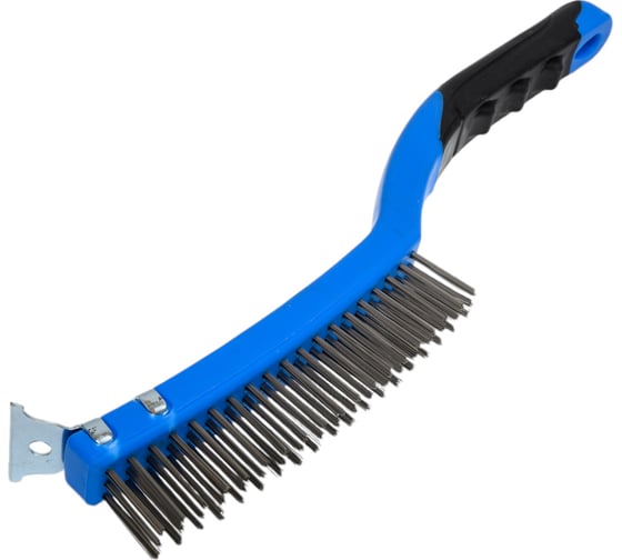 Изображение товара Щетка по металлу Forsage ручная в пластиковом корпусе с прорезиненной рукояткой 17423 F-340122213