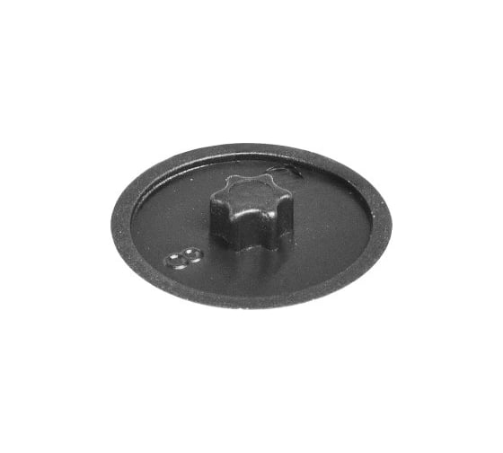 Изображение товара Заглушка пластиковая под конфирмат со шлицем Миниворкс Torx 10, черный, 10 шт. TCVT-2-10N