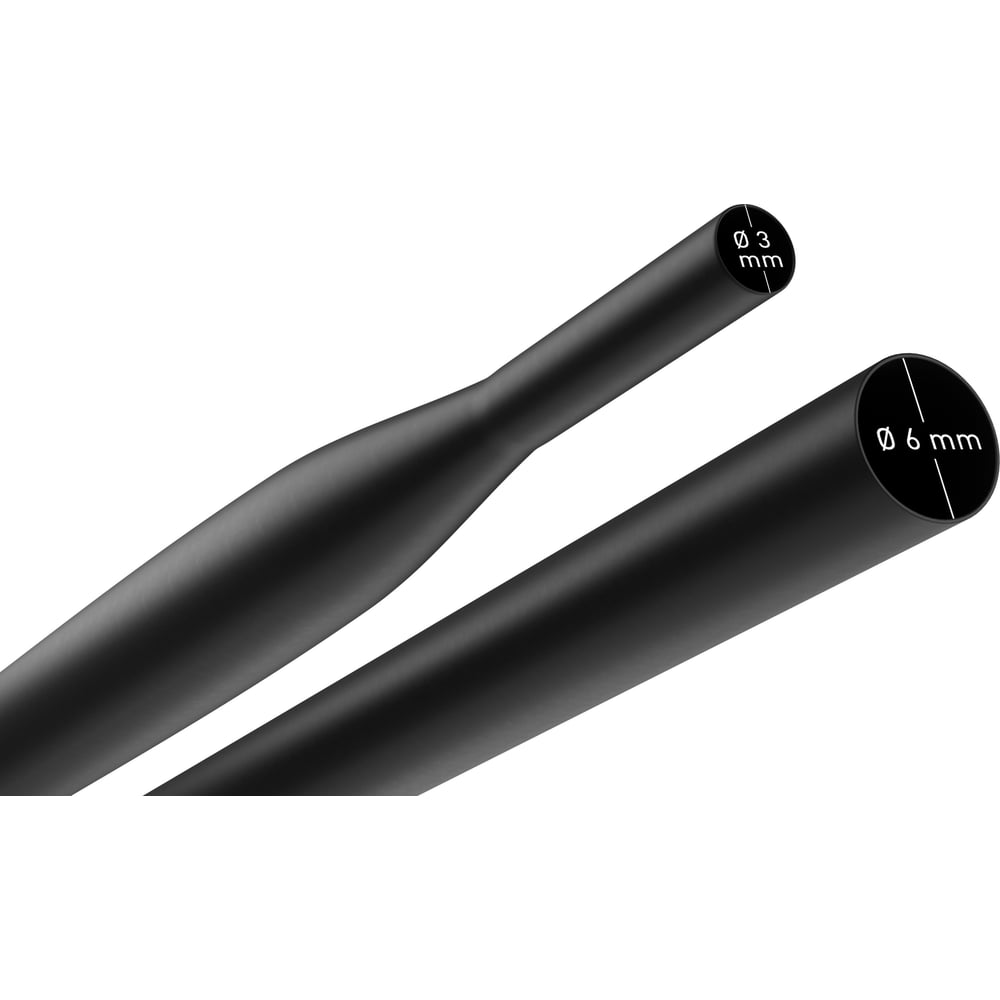 Изображение товара Термоусадочная трубка ЭРА NO-224-425 ТТУ нг-LS 6/3 чёрная в отрезках по 1 м 25 шт Б0067650