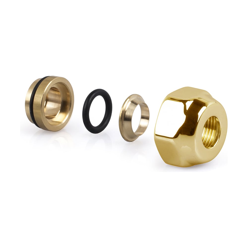 Изображение товара Фитинг для медной трубы SR Rubinetterie герметичный 1/2Дюйма золото