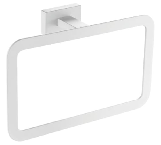 Изображение товара Полотенцедержатель кольцевой настенный ViEiR нержавеющая сталь, белый V5011-F