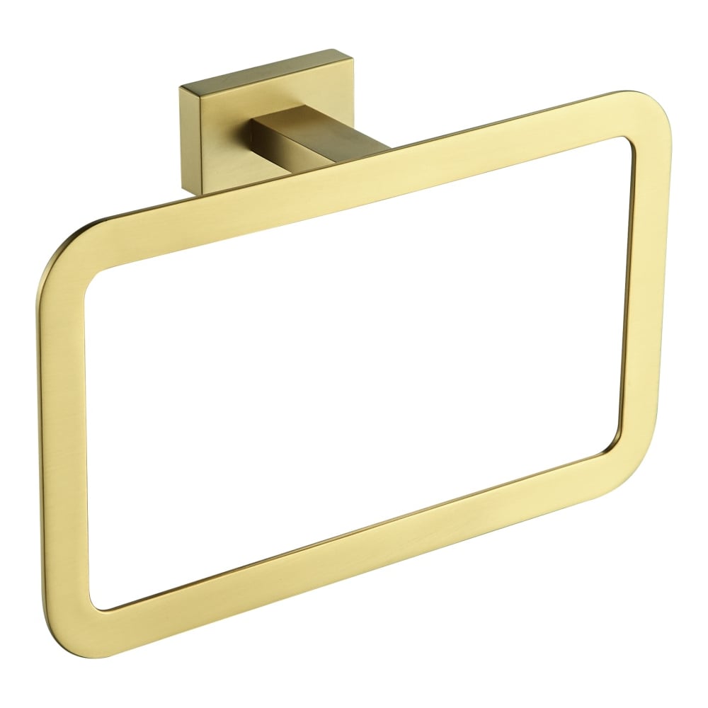 Изображение товара Полотенцедержатель кольцевой настенный ViEiR нержавеющая сталь матовое золото V5011-S