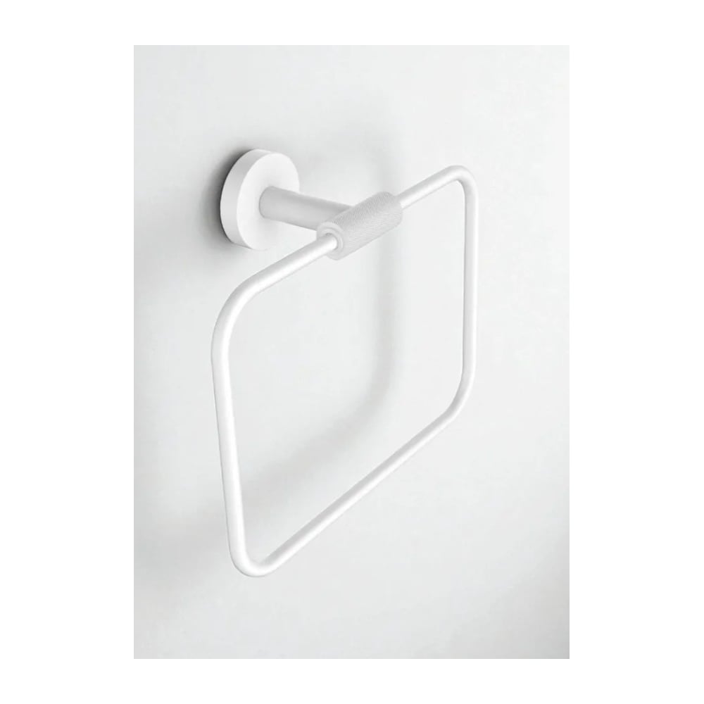 Изображение товара Кольцевой настенный полотенцедержатель ViEiR из нержавеющей стали белый V5511-F