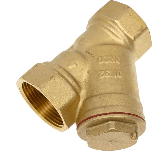 Изображение товара Сетчатый фильтр STI латунный Y-образный Ду32 Ру16 муфтовый уплотнение паронит D260-00676 ТТ000009626