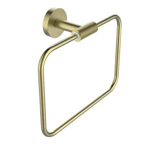 Изображение товара Полотенцедержатель кольцевой настенный ViEiR нержавеющая сталь, цвет матовое золото V5511-S