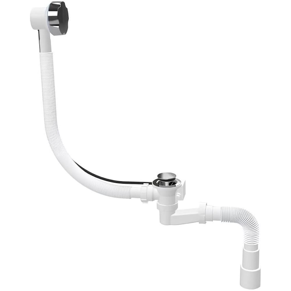 Изображение товара Сифон для ванны автомат AV Engineering с гибкой трубой 1 1/2 - 40/50 мм AVE129732