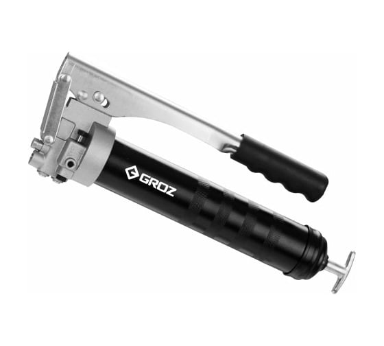 Изображение товара Ручной механический шприц для смазки с гибким шлангом и насадкой GROZ 500 см3, 400 г GR42350