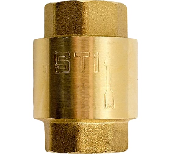 Изображение товара Обратный пружинный клапан STI Ду25 Ру16 латунный с пластиковым штоком D100-01357