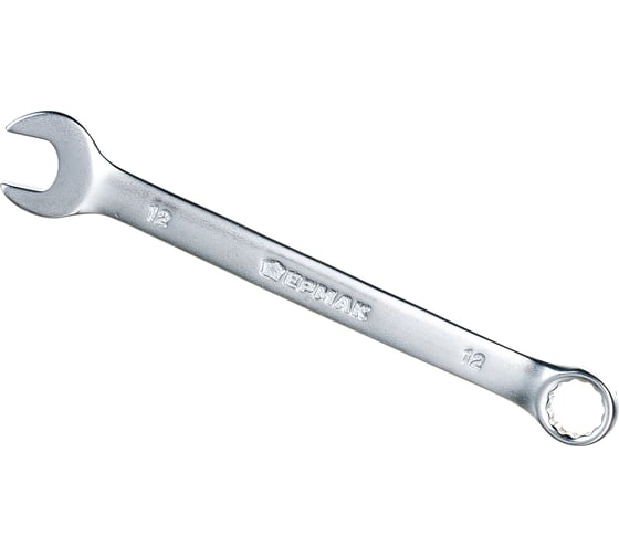Изображение товара Рожково-накидной ключ ЕРМАК 12мм, матовый CRV 736-054