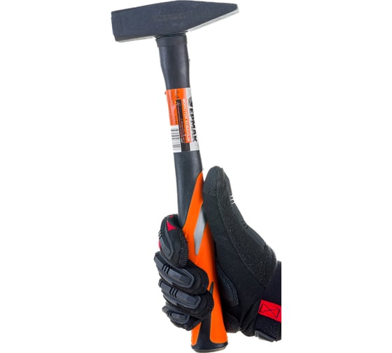 Изображение товара Молоток ЕРМАК кованый с фибергласовой двухкомпонентной ручкой 600г 615-087