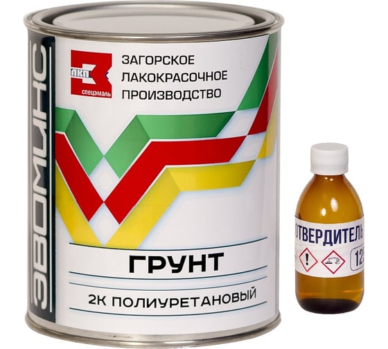 Изображение товара Грунт для лодки Эвомикс полиуретановый Двухкомпонентный серый (875 г основа + 125 г отвердитель) 1ГПсер