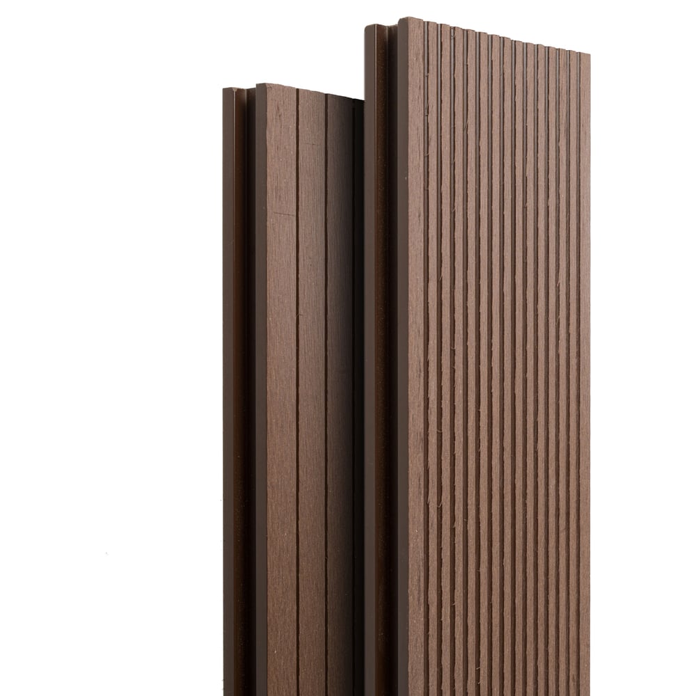 Изображение товара Террасная доска Экодекинг Basic 3D 4м Шоколад - композитное покрытие для террасы