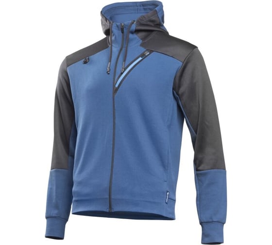 Изображение товара Толстовка с капюшоном HOEGERT TECHNIK ERIK синий/черный, 2XL (56) HT5K904-2XL