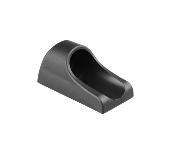 Изображение товара Опора наконечник круглая Миниворкс Ø25, наружная, цвет черный – (3 шт.) 117011802N