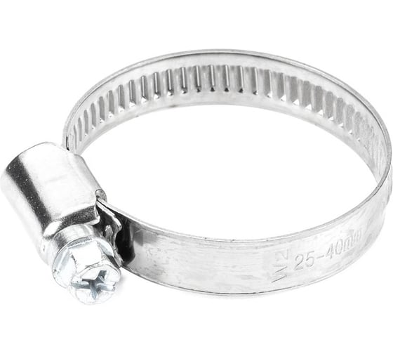 Изображение товара Хомут червячный для крепления шлангов и патрубков W2 нержавеющая сталь 25-40 мм, 10 шт. ARNO INDUSTRIES AM5202540090J0Ф
