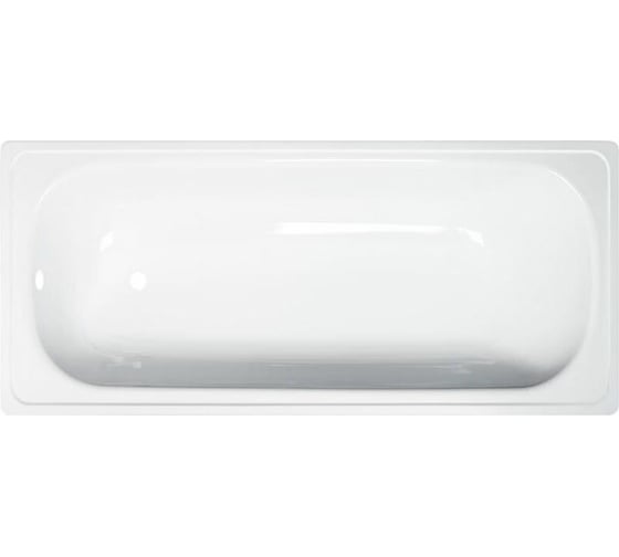 Изображение товара Стальная ванна ВИЗ ANTIKA 150x70x40 см, с опорной подставкой, с рантом, белая орхидея A-50001