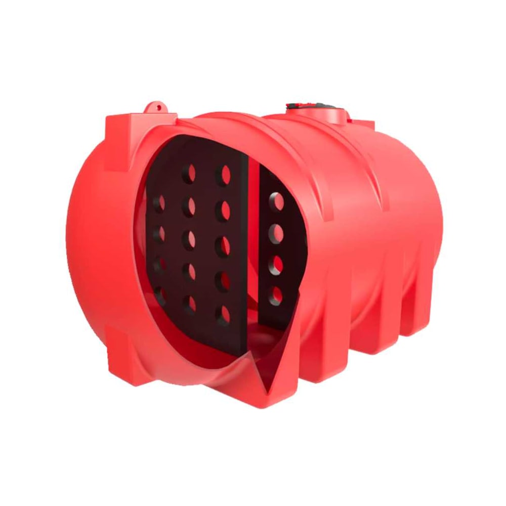 Изображение товара Ёмкость горизонтальная Polyteam, 8000 л, усиленная, с волнорезом, для транспортировки PT-G8000UV