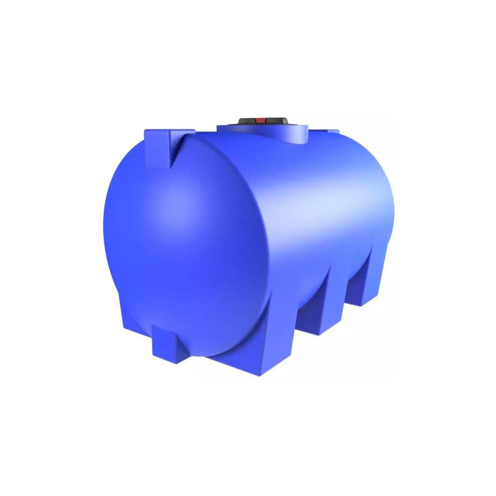 Изображение товара Горизонтальный пластмассовый бак Polyteam PT-G1000 1000 л пищевой пластиковый с дыхательным клапано