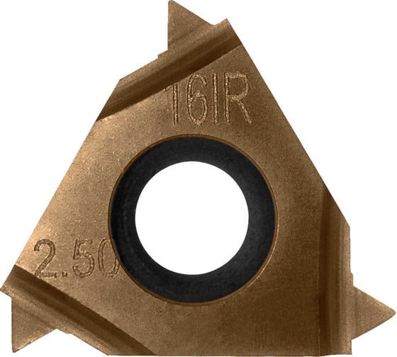 Изображение товара Пластина токарная сменная Carbon IT16IR250ISO6036 неперетачиваемая для точения внутренней резьбы 899068