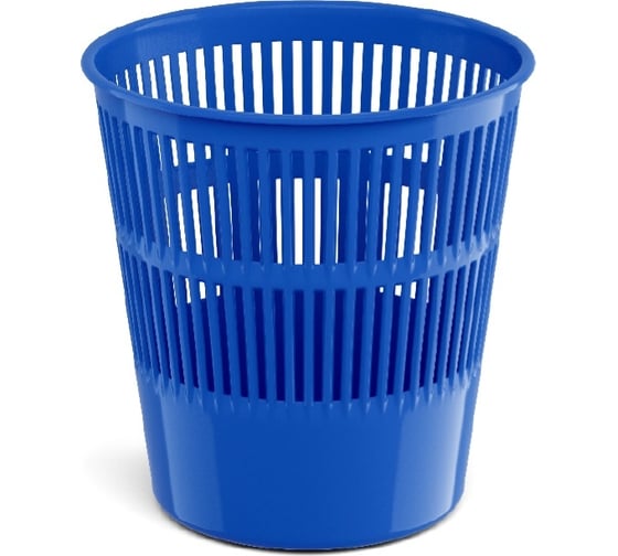 Изображение товара Сетчатая пластиковая корзина для бумаг ErichKrause Classic 9 л, синий 55912