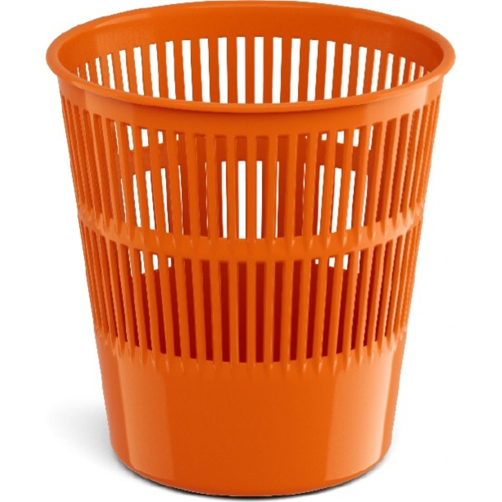 Купить Сетчатая пластиковая корзина для бумаг ErichKrause, Neon Solid, оранжевый