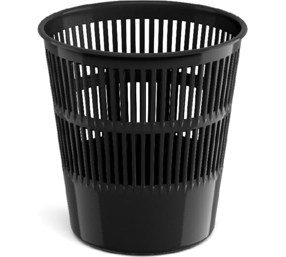 Изображение товара Сетчатая пластиковая корзина для бумаг ErichKrause Classic 9 л, черный 55908