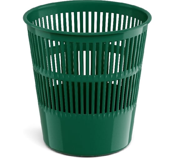 Изображение товара Сетчатая пластиковая корзина для бумаг ErichKrause Classic 9 л, зеленый 55913