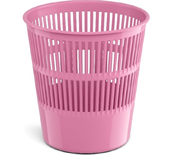 Изображение товара Сетчатая пластиковая корзина для бумаг ErichKrause Pastel 9 л, розовый 55926