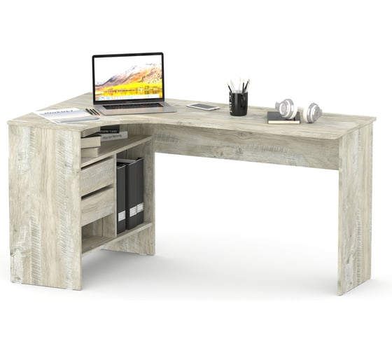 Изображение товара Стол письменный СОКОЛ Левый Дуб юкон СПм-25 00-00016791