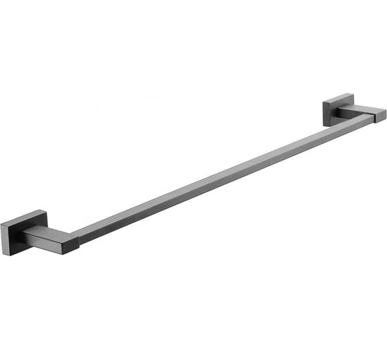 Изображение товара Полотенцедержатель настенный прямой ViEiR нержавеющая сталь, графит, для ванной комнаты и санузла V5017-G