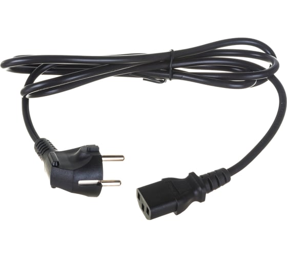 Изображение товара Шнур ПВС-АП Power Cube S22C13-250-10-1,8 черный 1,8м C13 3x0.75 10А с заземлением RPC-186BLPRO1.8