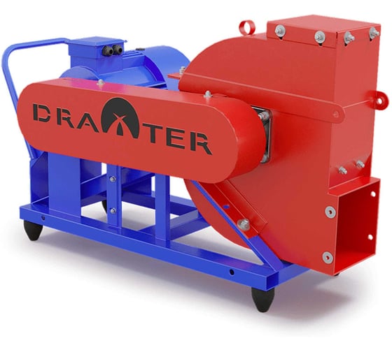 Изображение товара Щепорез DraXter Щ-350Э (электр.; 7,5 кВт (380В); сито 18 мм.; раструб 300х300 расш.; Виброопоры) 0000980