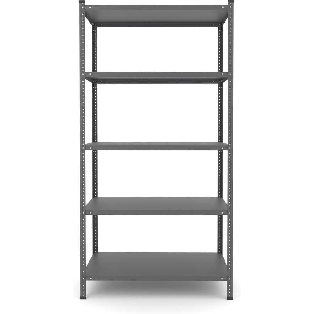 Изображение товара Стеллаж Everest 125-50/100/200-5-C Разборный для бытовых нужд темно-серый