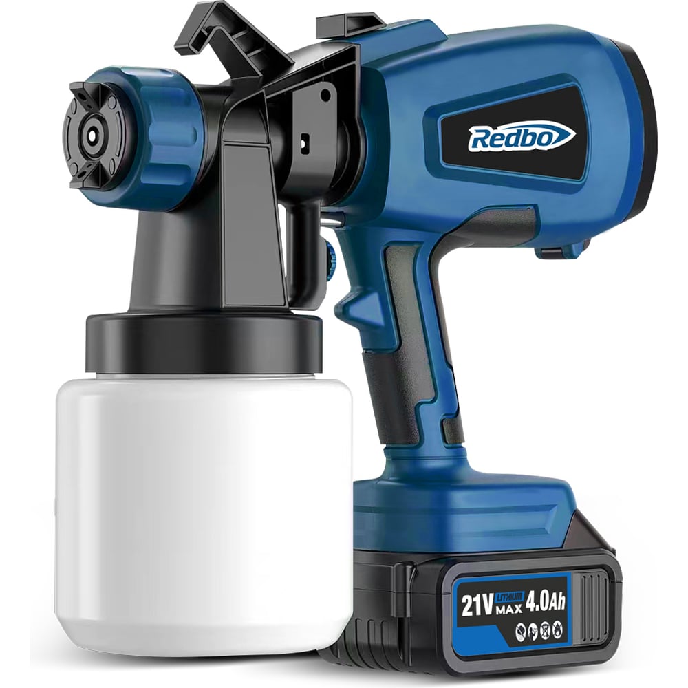 Изображение товара Аккумуляторный бесщеточный краскораспылитель Redbo OGG-21E 21В 800мл/мин