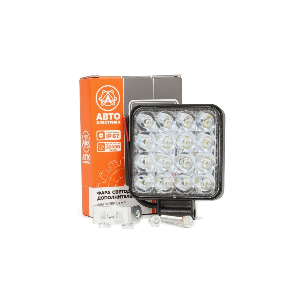 Изображение товара Фара дополнительная АВТОЭЛЕКТРИКА AE48S-16LED-PC-MINI 48W LED белая