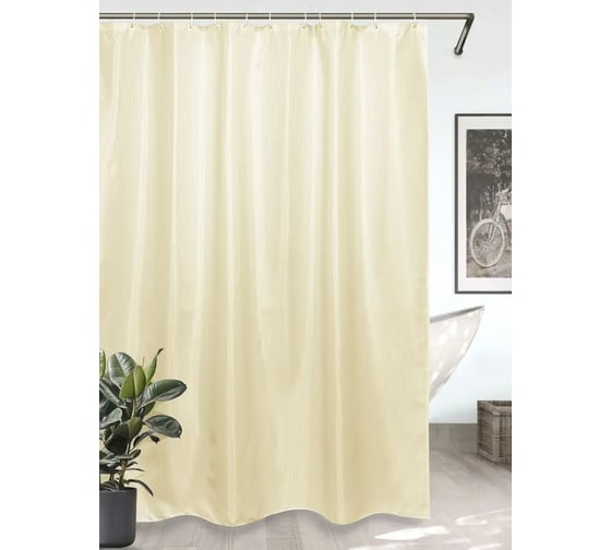 Изображение товара Штора для ванной Bath Plus Hilton TL бежевый 180x200 SKTL-02