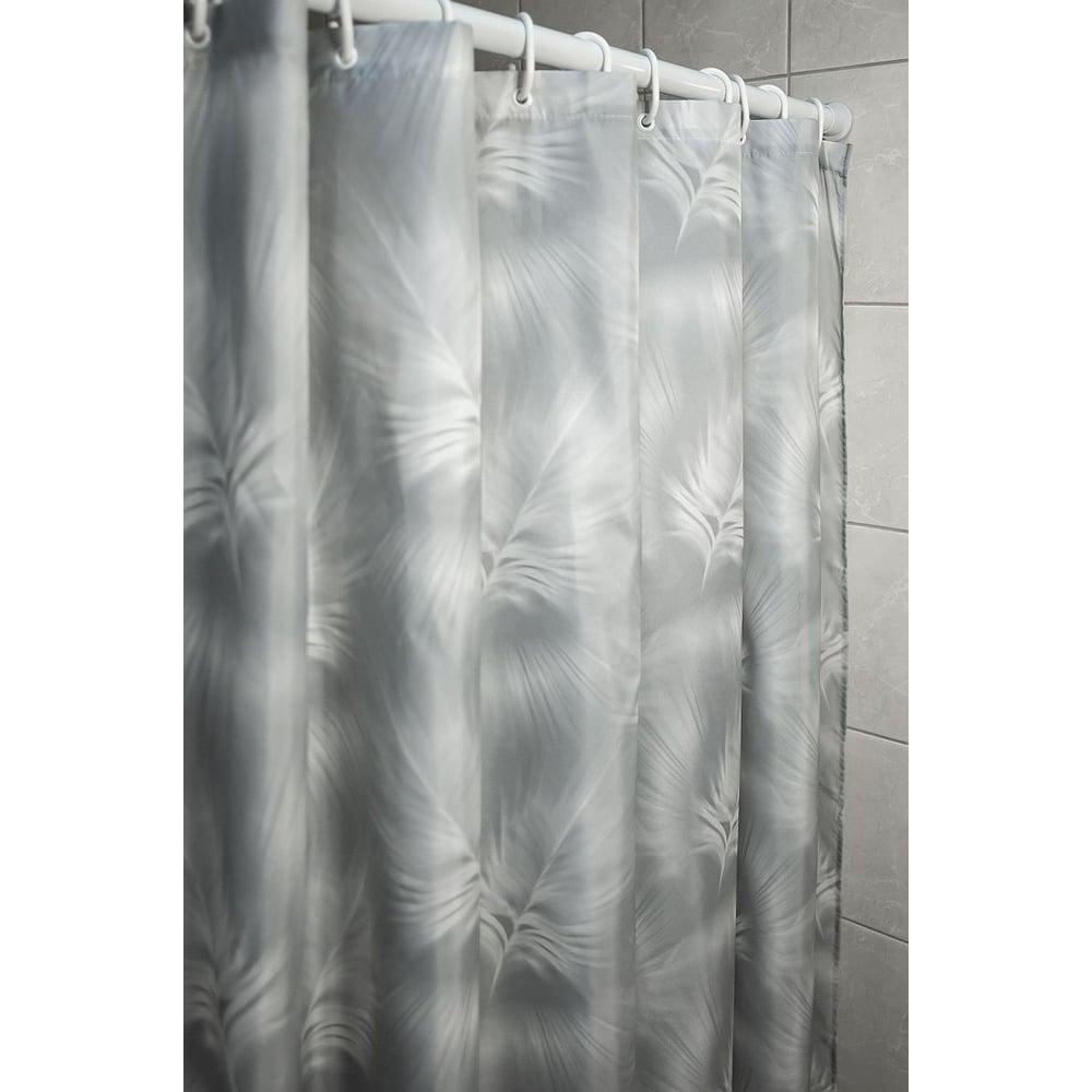 Изображение товара Комплект: штора для ванной и кольца Bath Plus akch-21263